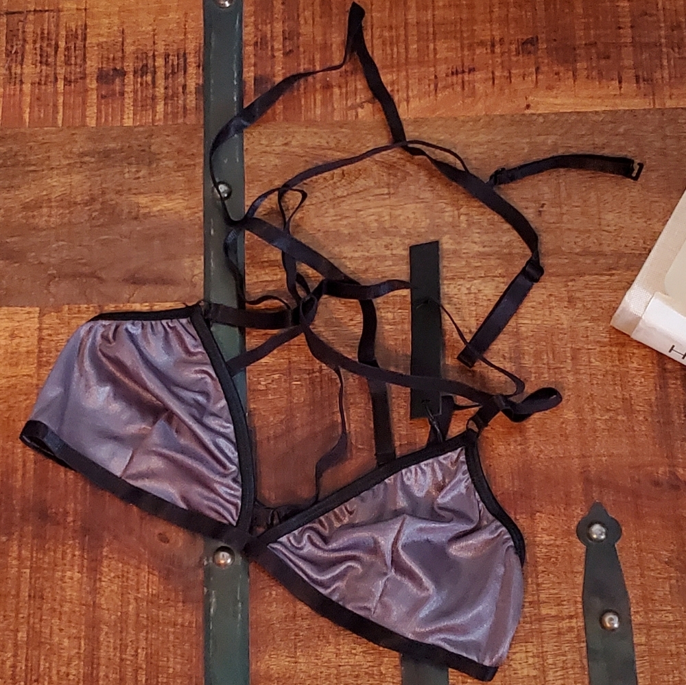 Strappy Satin Bralette